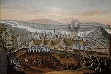 Retaking of Buda from the Ottoman Empire, painted by Frans Geffels in 1686 Reprise Buda 1686.jpg