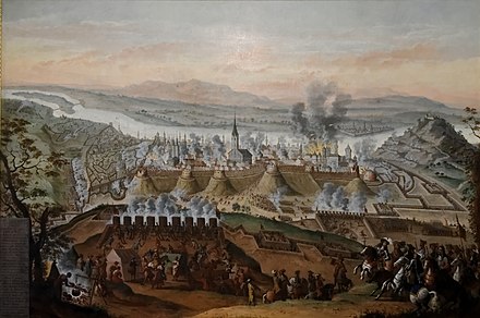 Retaking of Buda from the Ottoman Empire, painted by Frans Geffels in 1686