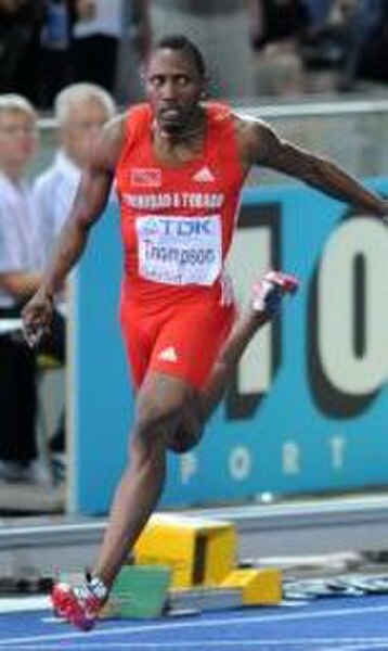 Richard Thompson, who earned gold in the 4x100 meters relay and silver in the 100 meters