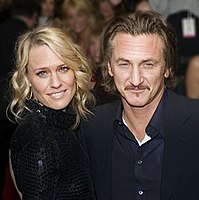 Wright with then-husband Sean Penn in September 2006