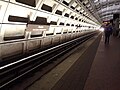 The upper level platform which provides service inbound to Washington D.C.