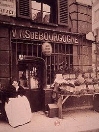 Vue de la rue et du cabaret Au Port-Salut (photo d'Eugène Atget, 1903).