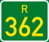 Regional route R362 shield