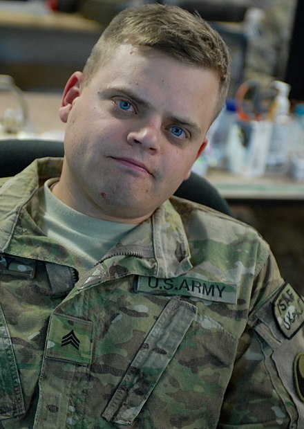 A U.S. Army sergeant from the 29th Infantry Division in 2011.