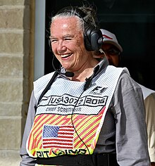 Photograph of Suzanne Royce at the 2016 US Grand Prix.