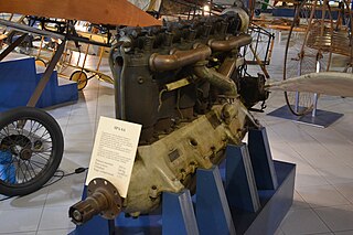 SPA 6A 1910s Italian piston aircraft engine