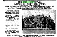 Sale notice for Dovecliff in 1924 Sale notice in The Times 13 May 1924.jpg