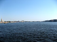Vista desde el Puente de la Trinidad (San Petersburgo)