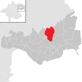 Poloha obce Sankt Thomas am Blasenstein v okrese Perg (klikacia mapa)