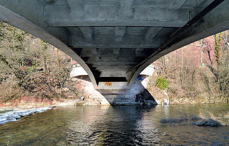 bottom side of Bridge "Wiese", Schopfheim, Germany