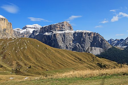 Col Toron, Piz Boe, and Piccolo Pordoi Sella group Dolomites