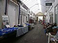 The interior of the Prince William Arcade, off the High Street in Shanklin, Isle of Wight, which provides a small under cover shopping environment for a number of small independent shops.