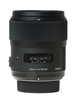 <span class="mw-page-title-main">Sigma 35 mm f/1.4 DG HSM lens</span>