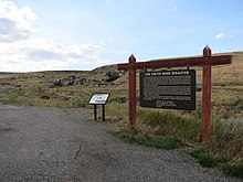 Smith Mine Historic District, Montana Highway 308 Bearcreek Site of Smith Mine Disaster.JPG