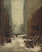 Роберт Анри, Снег в Нью-Йорке, 1902 г.