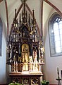 Gothic Revival high altar (1911) at the Saint Vitus Parish Church in Pfarrkirchen im Mühlkreis, Upper Austria, by Ludwig Linzinger