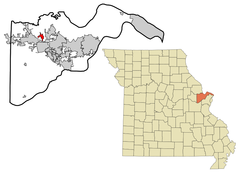 File:St. Charles County Missouri Incorporated and Unincorporated areas Josephville Highlighted.svg