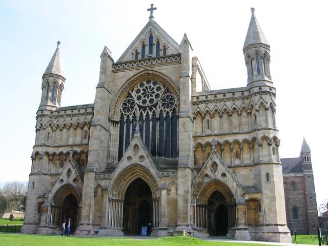 St Albans Abbey, now a Cathedral, pictured in 2005