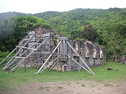 The ruins of St. Phillip's Church, Tortola, one of the most important historical ruins in the territory St Phillips Church, Tortola.jpg