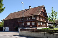 Rheintalhaus aus der 2. Hälfte des 18. Jahrhunderts an der Staldenstraße 4 in Lustenau