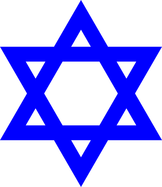  The Star of David, the symbol of the Jewish faith and people. Also called Shield of David after the Hebrew Magen David