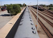 Passenger train in Upington station