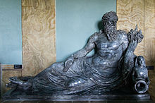 Statue of the Nile recumbent, 1st-2nd century AD; in the Museo Gregoriano Egiziano Statue of the Nile recumbent.jpg