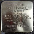 Stolperstein für Edith Israels geb. Arons