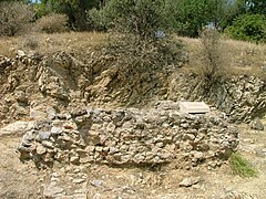 Ruïnes van het Estrategeion, gebouw waar ze elkaar ontmoetten.  (Athene Agora).