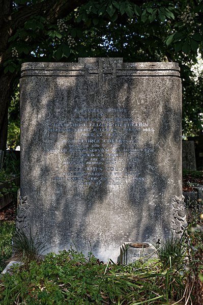 File:Streamline Moderne gravestone City of London Cemetery Collins 1945 darker warmer.jpg