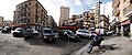 Streets of Palermo (panoramic). Sicilia. Italy.