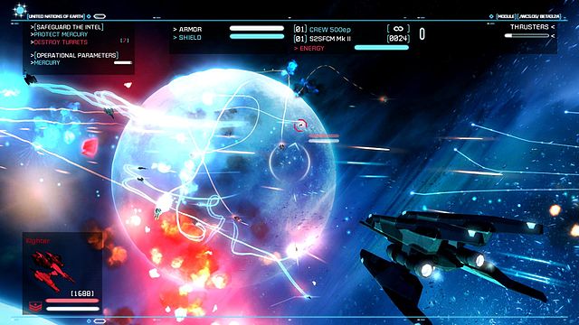 Strike Suit Zero is a space flight combat game released in 2013.