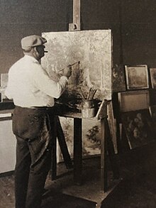 Will Vawter at work in his studio.