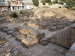 La Terrazza degli Stupa vista dal basamento dello Stupa Principale.