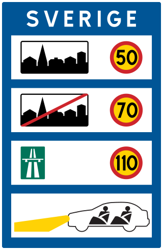 <span class="mw-page-title-main">Speed limits in Sweden</span>