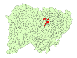 Location in Salamanca