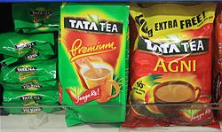 Packages of Tata Tea on a store shelf TataTea.JPG