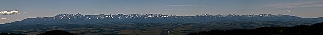 Panorama des Tatras