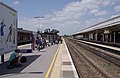 2014-04-29 Glastonbury Festival-goers at Taunton railway station.