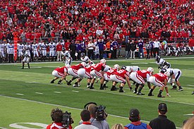 Taylor Martinez about to take a snap against Northwestern in 2011 TaylorMartinez2011.jpg