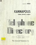 Миниатюра для Файл:Telephone Directory for Kannapolis, China Grove, Landis N.C. (1964) - DPLA - 3c057a5a71039dd0d88813c226cbe240.pdf