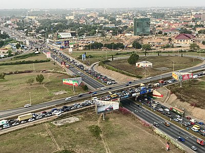 5th Tetteh Quarshie Interchange (Accra) / by User:Lisa Coulaud