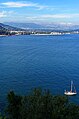 Le boulevard de la Corniche d'Or (vue nord en direction de La Napoule).