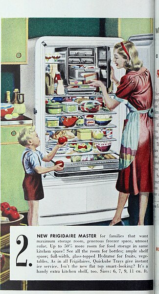A refrigerator advertisement, 1948