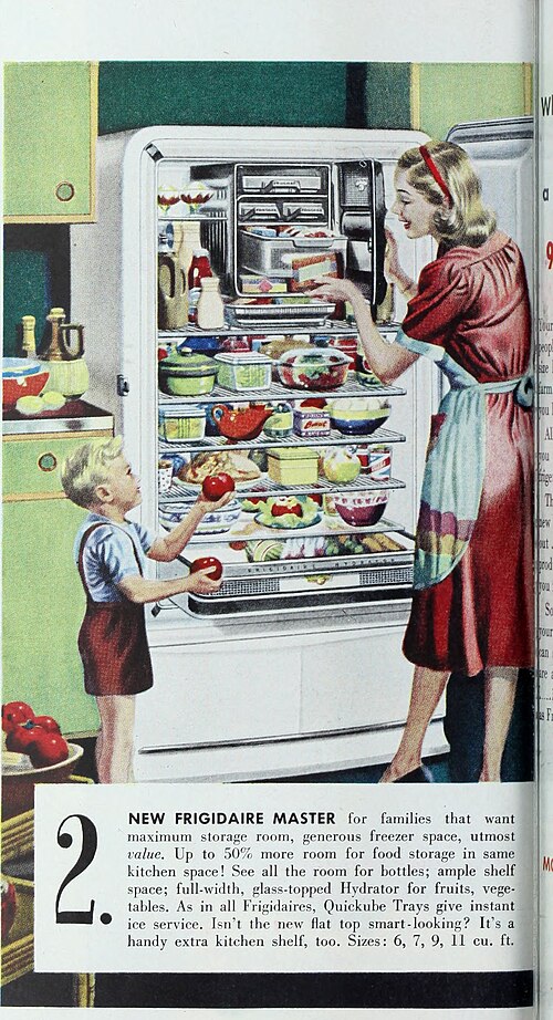 A refrigerator advertisement, 1948