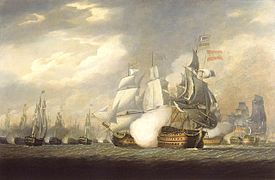 Le Victory en 1797 (Bataille du Cap St Vincent)