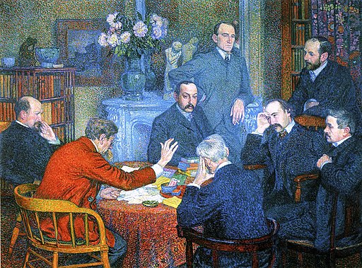 Theo van Rysselberghe- A Reading by Emile Verhaeren