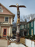 A totem in downtown Colorado Springs, Colorado.