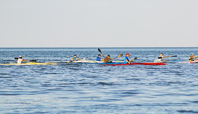 Training on Kayaks. Тренировка на Байдарках.