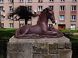 Trutnov - Pražská, plastika koně